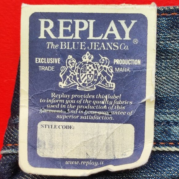 NWT Replay Janice jeans baggy blue women's size 26x32 - Picture 9 of 14